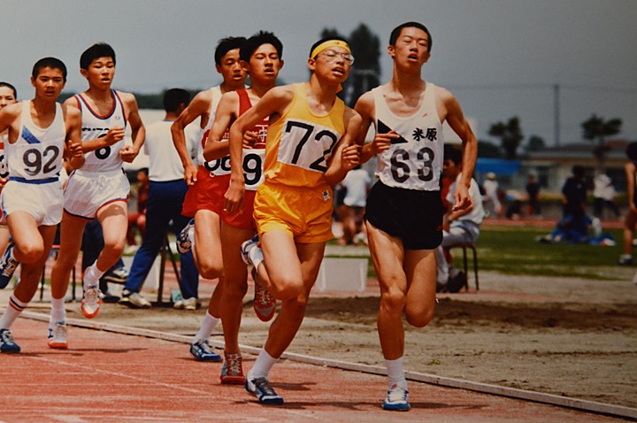 中学時代　陸上競技　８００M @63