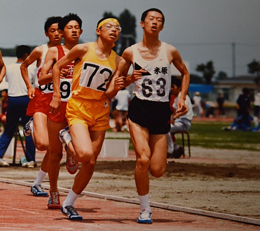 中学時代　陸上競技　８００M @63